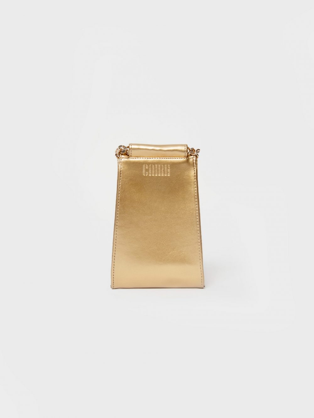 Le poche 03 The telephone bag gold backside